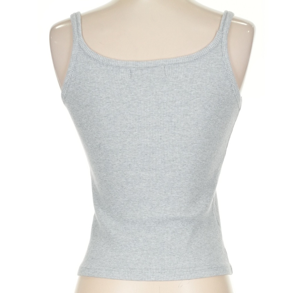 Parke Gray Ribbed Tank Top - Picture 2 of 3